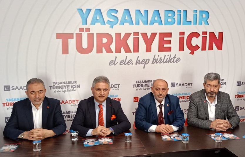Saadet Partisi İzmir Adayı Mustafa Erduran Aliağa'ya Geldi